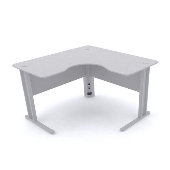 Mesa em l p/ escritório 120x120 pandin maxxi - cinza Menor preço em Mesa em l p/ escritório 120x120 pandin maxxi - cinza