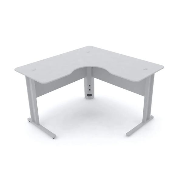 Mesa em l p/ escritório 150x150 pandin maxxi - cinza Menor preço em Mesa em l p/ escritório 150x150 pandin maxxi - cinza