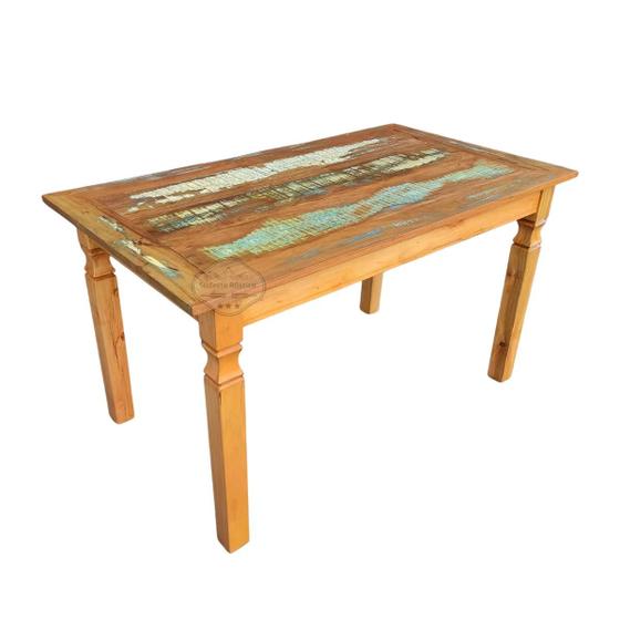 Imagem de Mesa em madeira 120 x 80 com tinta pátina em demolição Sudeste Rústico
