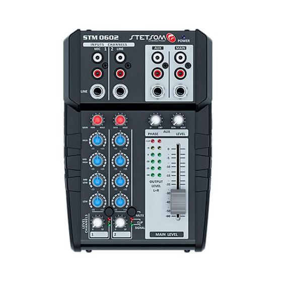 Imagem de Mesa Equalizadora Stetsom Stm0602 Stereo 12V 2 Canais 6 Vias