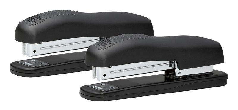 Imagem de Mesa ergonômica Stapler Bostitch Office, 20 folhas, preta, pacote com 2