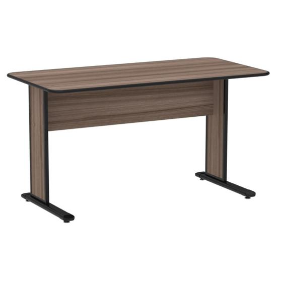 Mesa Escritório 1,50x0,60m s/ gavetas - Cor Walnut - PANDIN - 44097 Imagem de Mesa Escritório 1,50x0,60m s/ gavetas - Cor Walnut - PANDIN - 44097