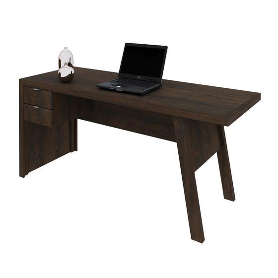 Imagem de Mesa Escritório 2 Gavetas ME4122 Rustico - Tecnomobili