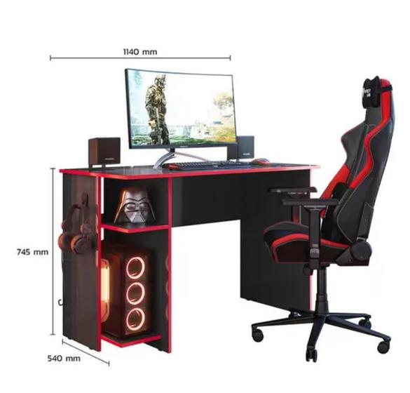 Mesa Escritorio e Gamer Qmovi Preto Fosco / Vermelho é ruim? Mesa Escritorio e Gamer Qmovi Preto Fosco / Vermelho é boa?