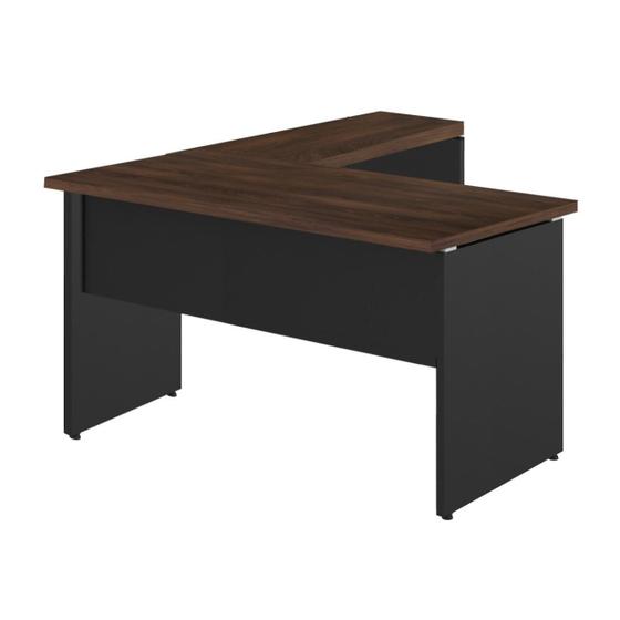 Imagem de Mesa Escrivaninha em "L" (Mesa 1,70m + Mesa Auxiliar) sem GAVETAS WORKSTART MARSALA
