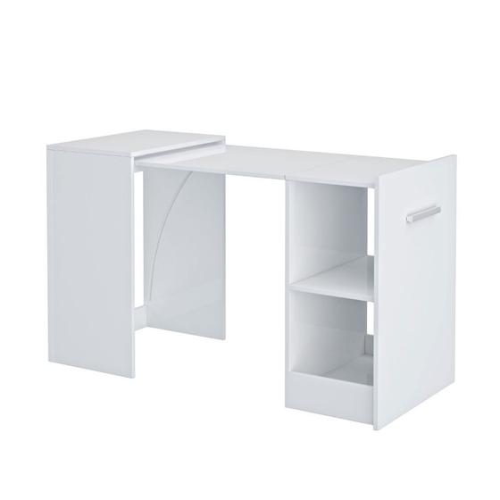 Mesa Escrivaninha Float Dobrável Para Escritório Branco Menor preço em Mesa Escrivaninha Float Dobrável Para Escritório Branco