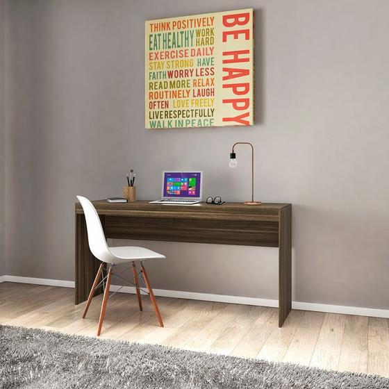 Mesa Escrivaninha Home Office Escritório ME 401 Castanho Menor preço em Mesa Escrivaninha Home Office Escritório ME 401 Castanho