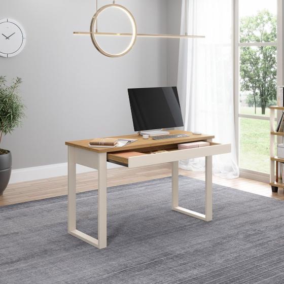 Mesa De Escritório Home Office Em L Industrial 100% Mdf