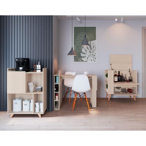 Imagem de Mesa Escrivaninha Multiuso Smart Com Estante Be Mobiliário