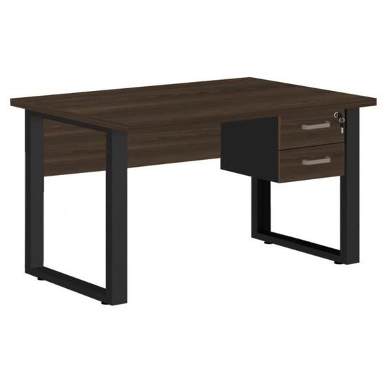 Imagem de Mesa Escrivaninha para Escritório PÉ QUADRO 1,70x0,70m com Gavetas MARSALA