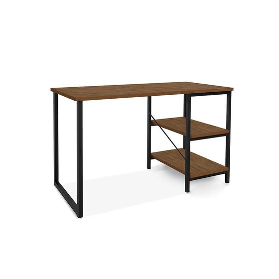 Imagem de Mesa Escrivaninha para Notebook Office Star 120cm com 2 Prateleiras KLM