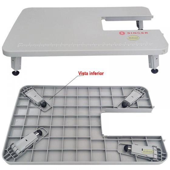 Mesa Extensora Para Máquina De Costura Doméstica Singer Facilita Pro 4411, 4423, 4432 Menor preço em Mesa Extensora Para Máquina De Costura Doméstica Singer Facilita Pro 4411, 4423, 4432