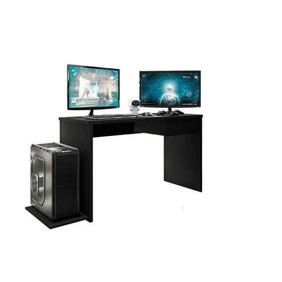 Mesa Gamer com 01 Gaveta DRX 8000 Preto Móveis Leão Menor preço em Mesa Gamer com 01 Gaveta DRX 8000 Preto Móveis Leão