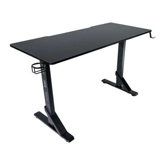 Imagem de Mesa Gamer Mancer Runic, Com Regulagem de Altura, 136cm, Preto, MCR-RNC-BK01