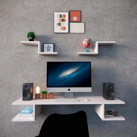 Mesa Gamer Para Quarto Com Prateleiras Quarto Moderno é boa?