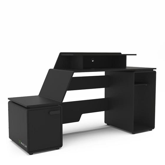 Mesa Gamer Politorno XT Racer Space Two, Logo Verde, Preto - 40220419.0004 Menor preço em Mesa Gamer Politorno XT Racer Space Two, Logo Verde, Preto - 40220419.0004