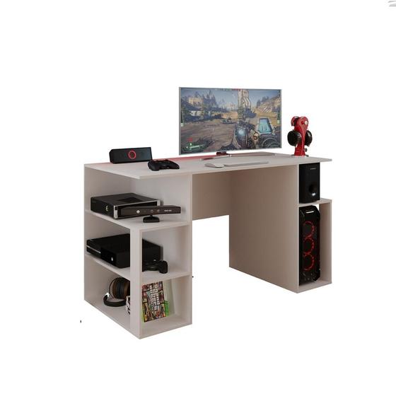 Imagem de Mesa Gamer Somália Branca - Casa Mobilia