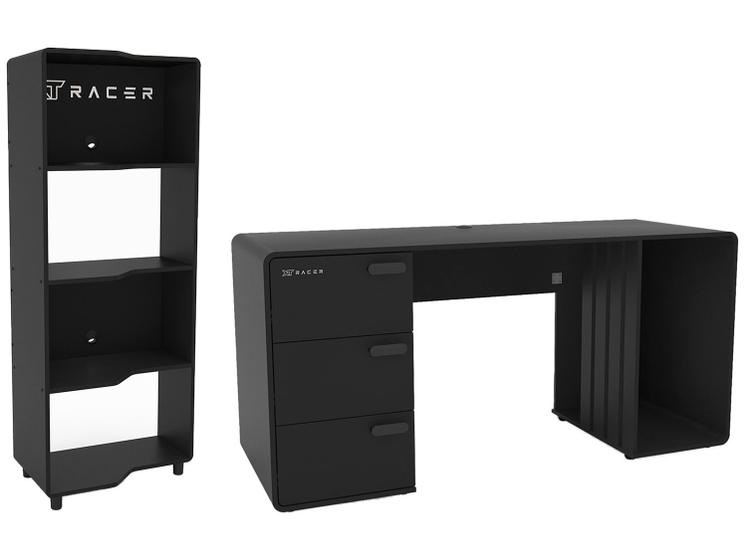 Mesa Gamer XT Racer Home Preto e Prata Menor preço em Mesa Gamer XT Racer Home Preto e Prata