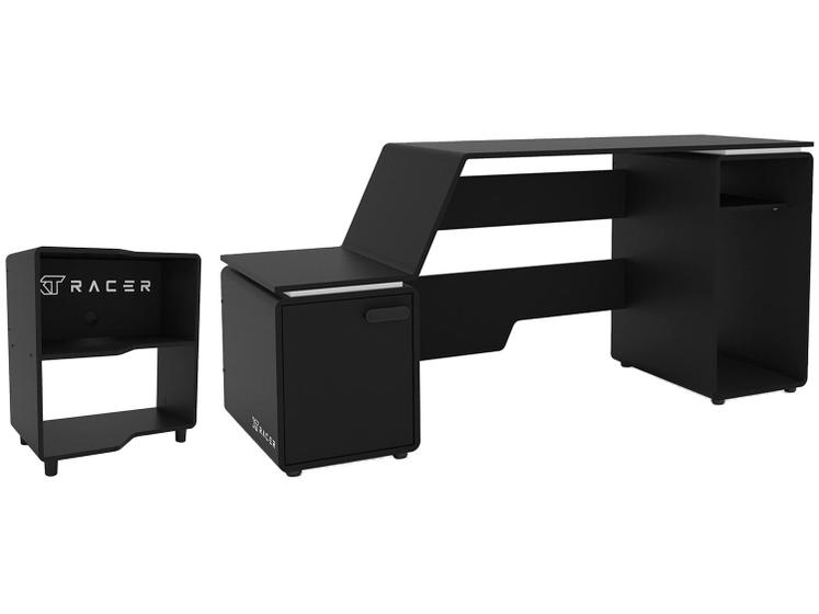 Imagem de Mesa Gamer XT Racer Space One Preta e Branca