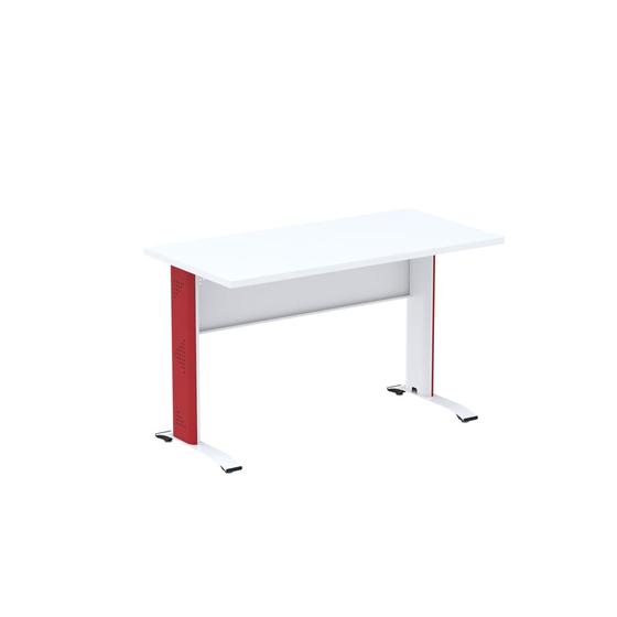 Imagem de Mesa Gerência Aretto Pandin 1,34 M Branco e Vermelho