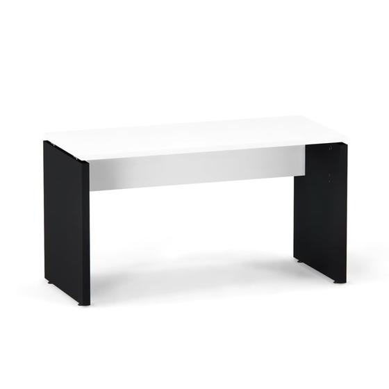 Imagem de Mesa Gerência Pé Painel P25 Pandin 1,35 M Branco e Preto