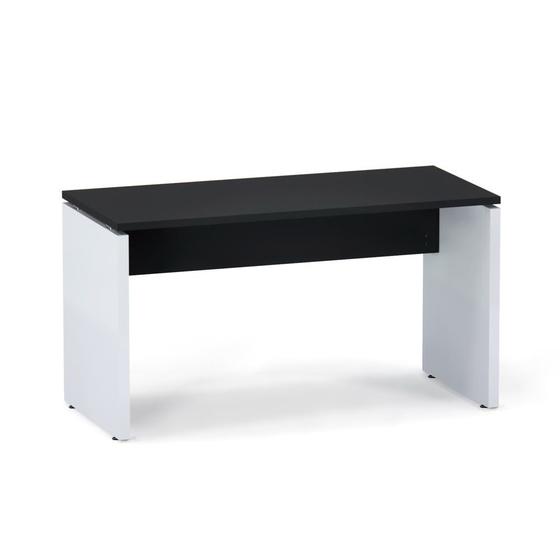 Imagem de Mesa Gerência Pé Painel P25 Pandin 1,35 M Preto e Cinza