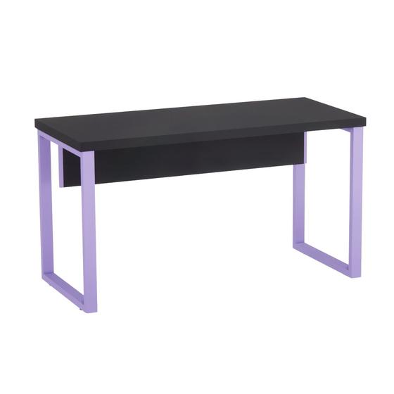 Imagem de Mesa Gerência Tubolar PE 40 Pandin 1,50 x 0,70 M Preto e Lilas