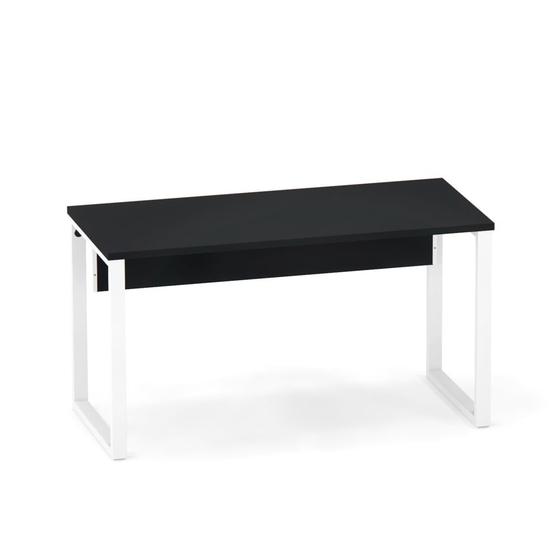 Imagem de Mesa Gerência Tubular P25 Pandin 1,35 M Preto e Branco