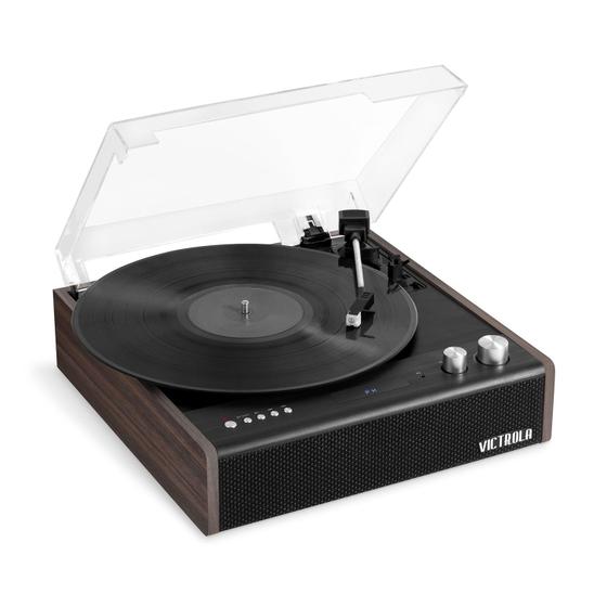 Imagem de Mesa giratória Bluetooth Victrola Eastwood de 3 velocidades com alto-falantes