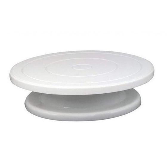 Imagem de Mesa giratória do bolo rotativo de 11 polegadas de 360 graus (branco)