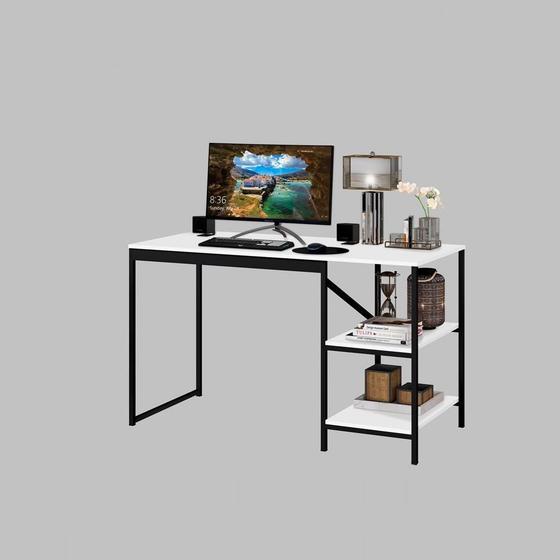 Mesa Home Office Slim Fit Prática Escritório Menor preço em Mesa Home Office Slim Fit Prática Escritório