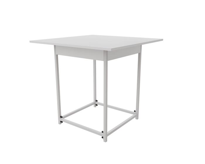 Imagem de Mesa Industrial Mônaco 80x80  Ferro Branco Tampo Branco