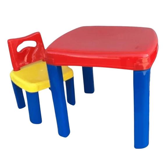 Imagem de Mesa Infantil Colorida com Cadeira Simo Toys  