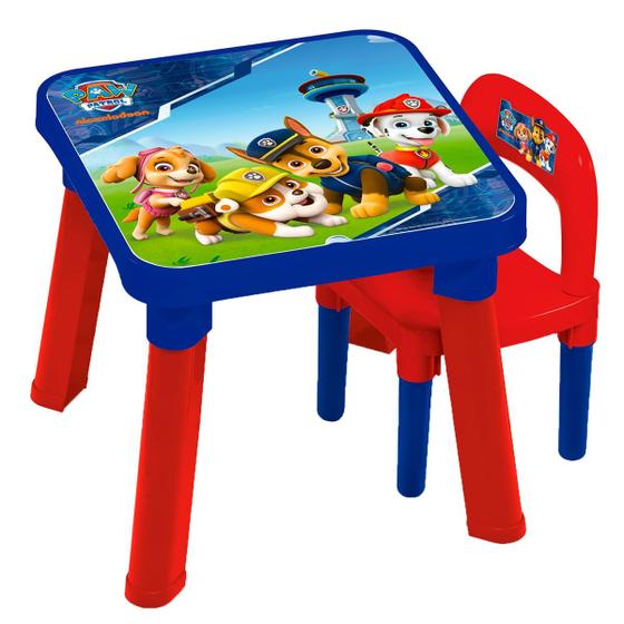 Imagem de Mesa Infantil Com Cadeira Patrulha Canina