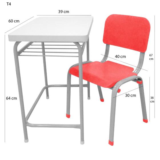 Mesa Infantil Escolar Com Cadeira WP Kids Reforçadas Lg Flex Laranja Menor preço em Mesa Infantil Escolar Com Cadeira WP Kids Reforçadas Lg Flex Laranja