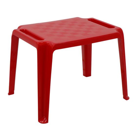 Imagem de Mesa Infantil Tramontina Dona Chica em Polipropileno Vermelho
