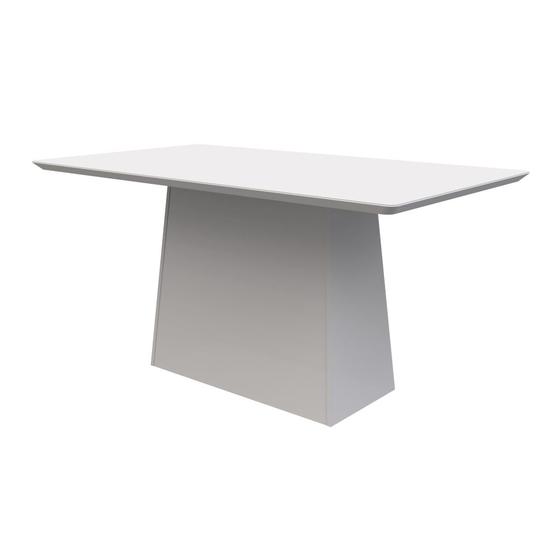 Imagem de Mesa Jantar Bárbara Off White 160x90 para 6 Cadeiras N Ceval