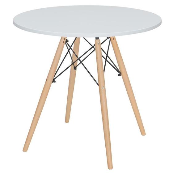 Imagem de Mesa Jantar Cozinha Eames Eiffel Com Tampo 80 Cm Branco