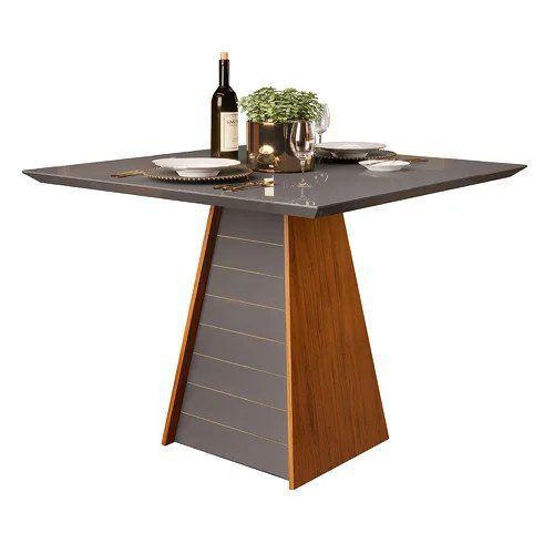 Mesa Jantar Dj Fler 0,90 X 0,90 Com Vidro Freijo / Cinza Urbano (18739.221) Menor preço em Mesa Jantar Dj Fler 0,90 X 0,90 Com Vidro Freijo / Cinza Urbano (18739.221)