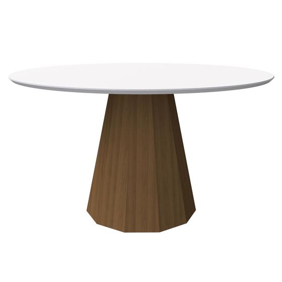 Imagem de Mesa Jantar Isis Imbuia 135x135cm para 6 Cadeiras N Ceval