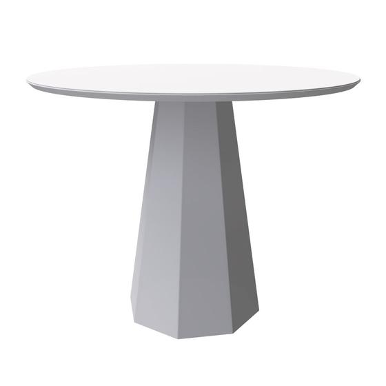 Imagem de Mesa Jantar Isis Off White 100x100cm para 4 Cadeiras N Ceval