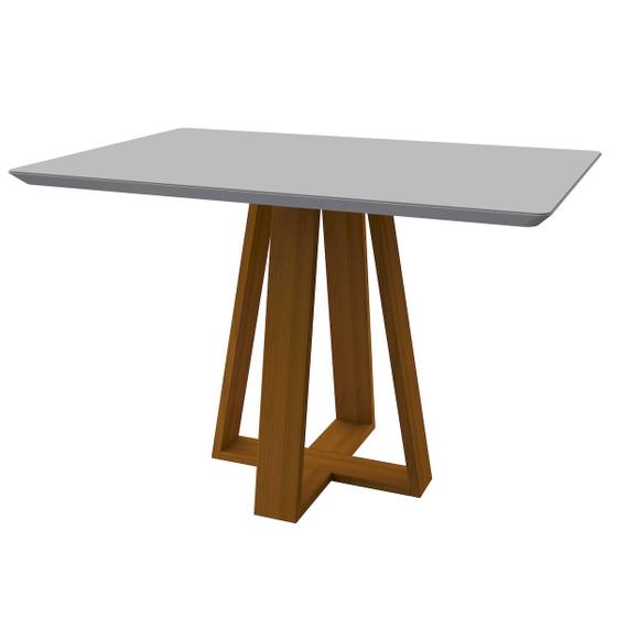 Imagem de Mesa Jantar Léctus Ypê 120x80cm Pés Madeira