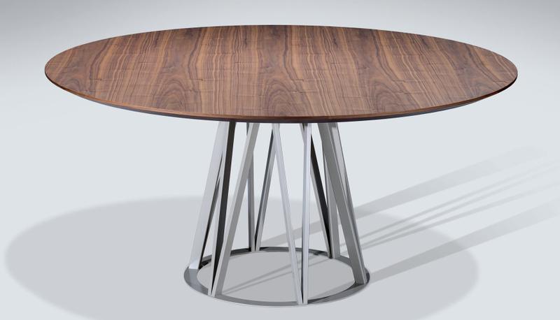 Imagem de Mesa Jantar Livi Nogueira Soft Touch Base Camurca Acetinado 160cm - 49790