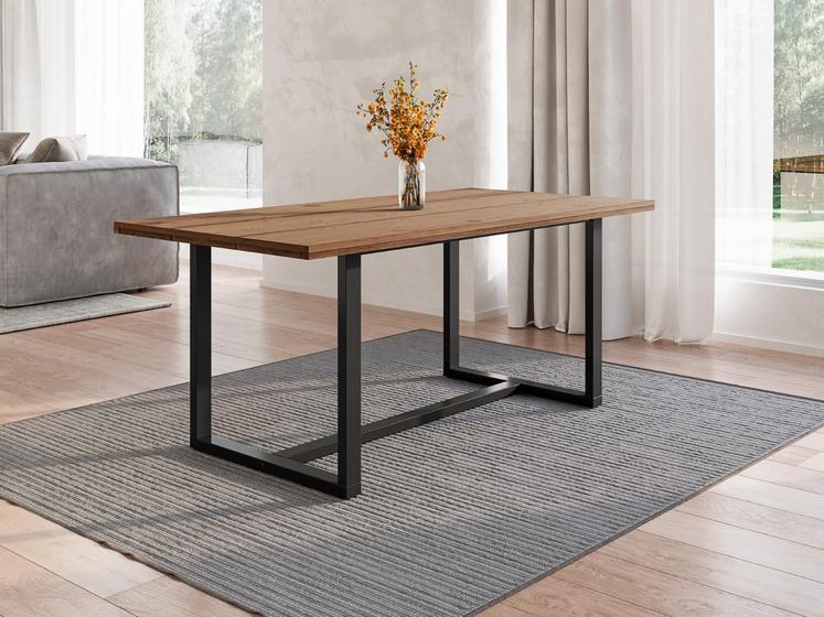 Imagem de Mesa Jantar Madeira Maciça 183x92cm 6 Lugares Lumber Yescasa