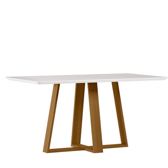 Imagem de Mesa Jantar Retangular 170 x 90 Com Vidro 3mm Lectus Sem Cadeiras - New Ceval