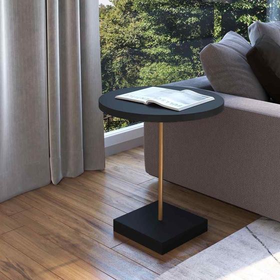Imagem de Mesa Lateral Geométrica 45cm Complementos Artesano