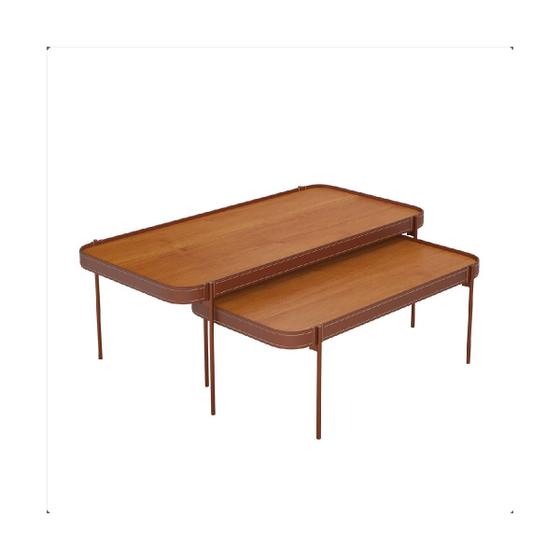 Imagem de Mesa Lateral P Melin Nature Pes Metal - Ofertamo