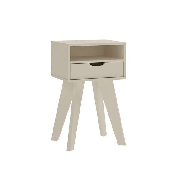 Imagem de Mesa Lateral Retangular Vip Off White