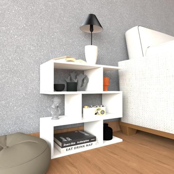 Mesa lateral sofa apoio canto Branco E-Nichos nd02bhcsl Menor preço em Mesa lateral sofa apoio canto Branco E-Nichos nd02bhcsl