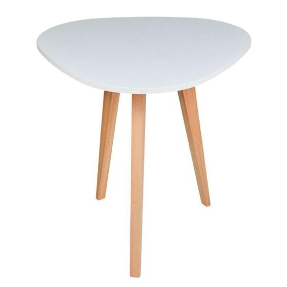 Imagem de Mesa Lateral Triangular Munique Branca